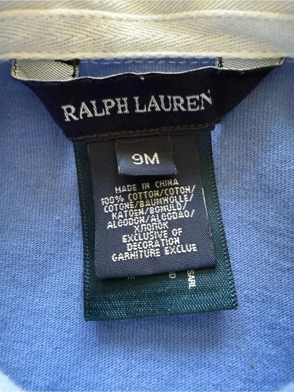 Ralph Lauren Baby Rugby Polo Dress With‎ Bloomers 9M